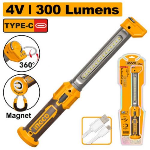 Lampa pracovná Li-Ion HWLI043006 INGCO AKU so vstavanou batériou