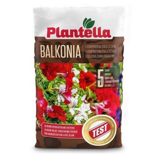 Substrát pre balkónové a izbové rastliny s guánom, 45L, BALKONIA