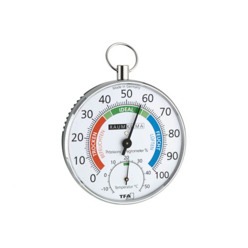 Teplomer a vlhkomer plastový, okrúhly, priemer 10cm, NEW