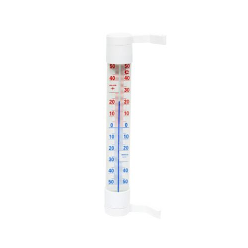 Plastový teplomer okenný, vonkajší, dĺžka 28,5cm, rúrkový