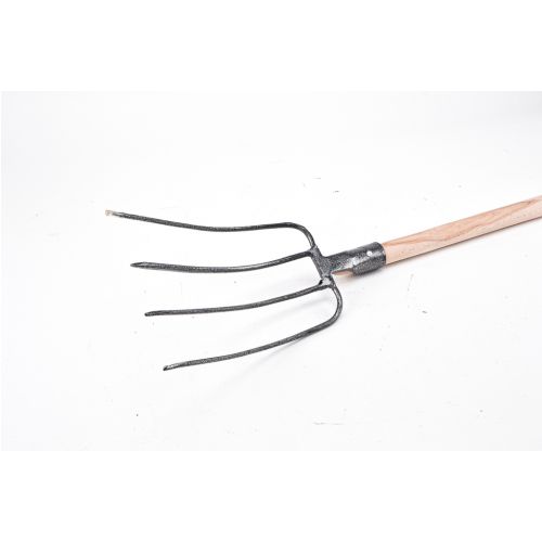 Vidly s drevenou násadou, kované, 4-zubé, 22cm