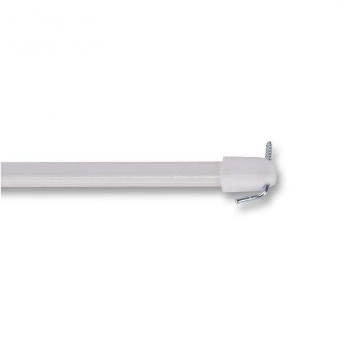 Vitrážová tyč 60-90cm, plochá, biela