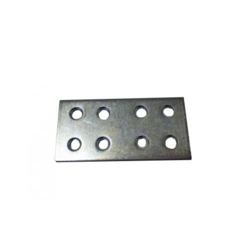 Pliešok nábytkový, kovový, rozmer 60x30mm, rovný, 8-dier, bal. 50ks
