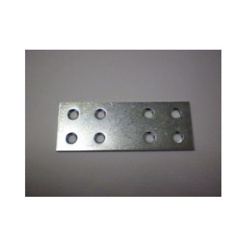 Nábytkový pliešok 80 x 30 mm, rovný, 8 dier