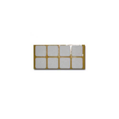 Podložka plstená, 25x25 mm, biela