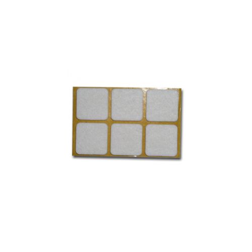 Podložka plstená, 30x30mm, biela