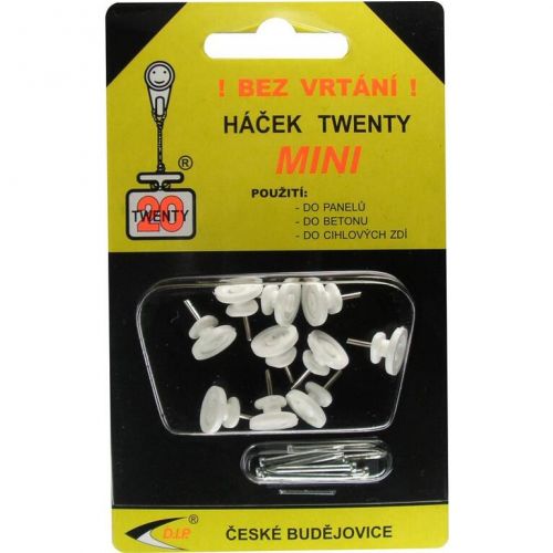 Háčik Twenty MINI, plastový, 1cm