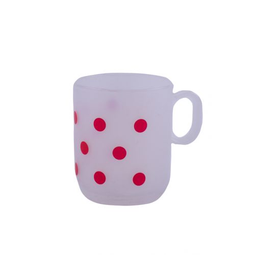 Hrnček plastový, 250ml, natur BODKY