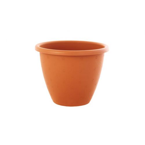 Kvetináč plastový, priemer 20cm, MADERA 4, terakota