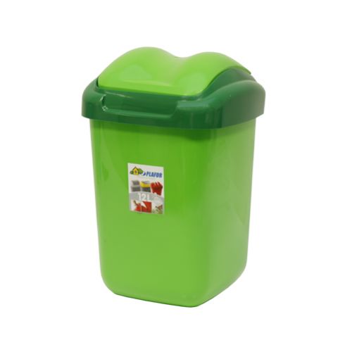 Kôš na odpad preklápací 15L, plastový, FALA, zelený