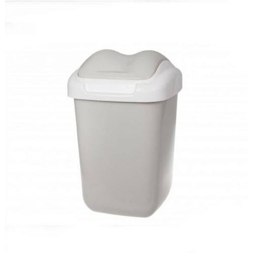 Kôš na odpad preklápací 15 l, plastový, FALA, cappuccino