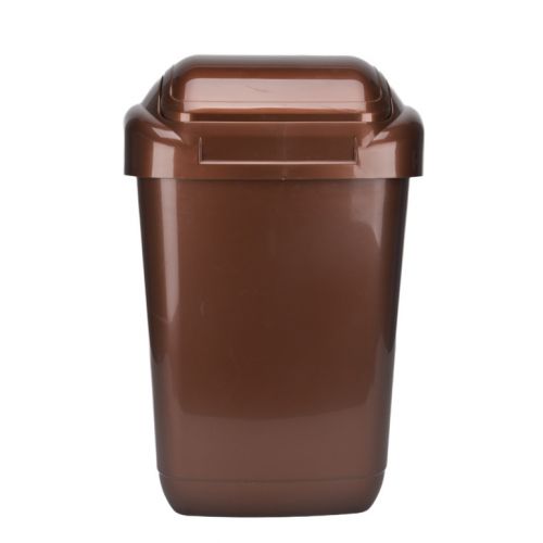 Kôš na odpad preklápací 30 l, plastový, STANDARD, medeno - hnedý