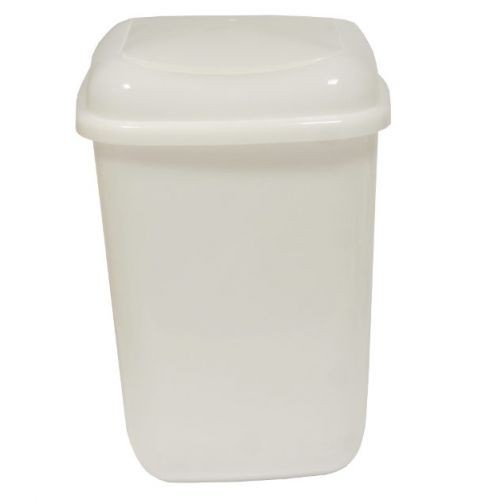 Kôš na odpad preklápací 45L, plastový, QUATRO, biely
