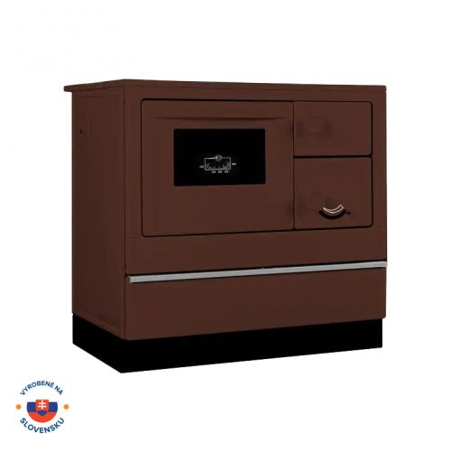 Sporák ÖKONOM 85/FIKO, DeLuxe, 7kW, hnedý, ľavý