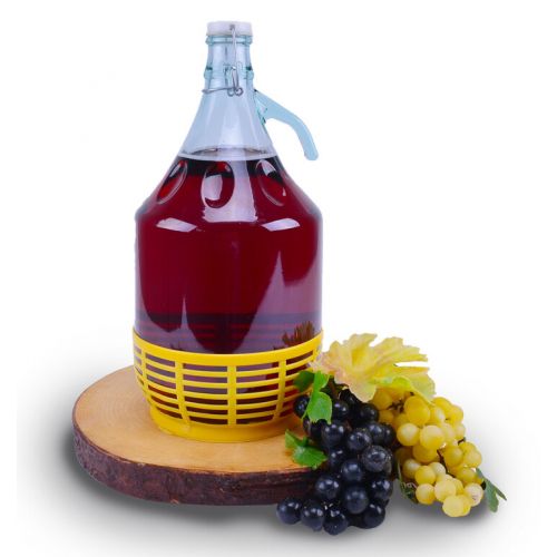 Demižón s klipovým uzáverom, sklenený, objem 5L, STELLA