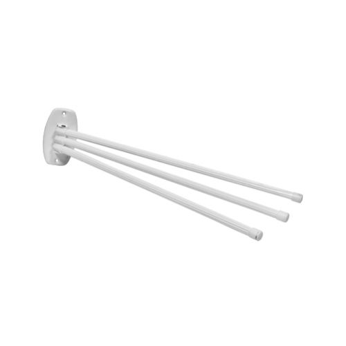 Vešiak na uteráky, 3-ramenný, dĺžka 50cm, biely