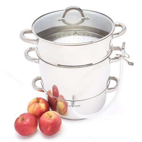 Hrniec nerezový, odšťavovací, priemer 24cm, objem 8L