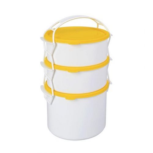 Obedár plastový 3-dielny, 2x1,2L + 1x2L