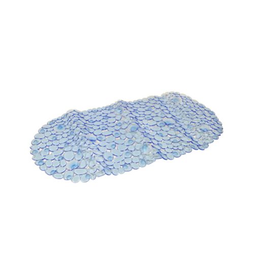 Podložka do vane 69x35cm, oval, modrá, transparentná