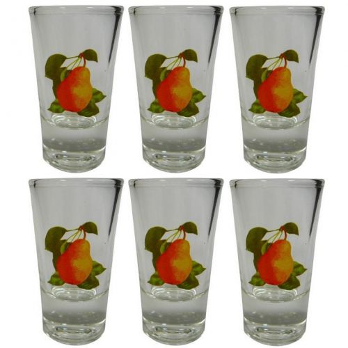 Pohár 30ml štamprlík hruška, sada 6ks
