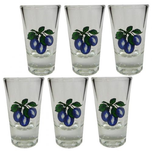 Pohár 30ml, štamprlík, 6ks, slivka 
