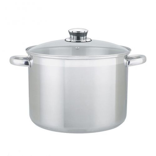 Hrniec s pokrievkou, priemer 26cm, objem 10L, nerezový
