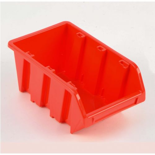 Zásobník 9x12x19,5cm, box na diely, plastový, stredný, oranžový
