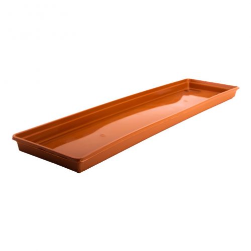 Plastová miska pod truhlik 60, dĺžka 54cm, terakota, T16