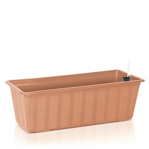 Truhlík samozavlažovací, plastový, 60cm, terakota