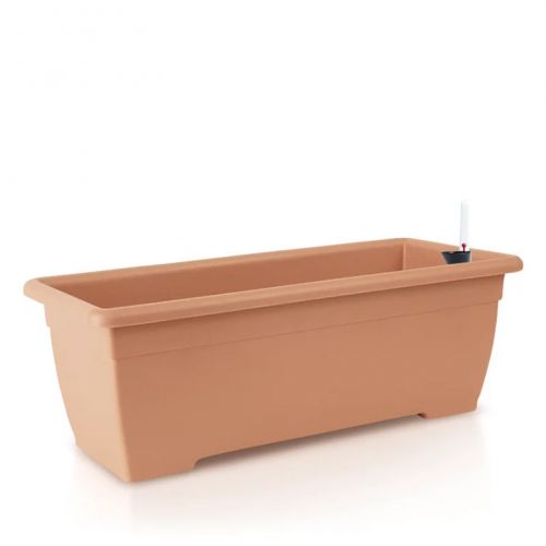 Truhlík samozavlažovací, plastový, dĺžka 50cm, terakota