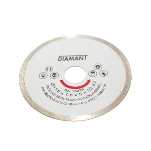 Kotúč diamantový plný 115mm