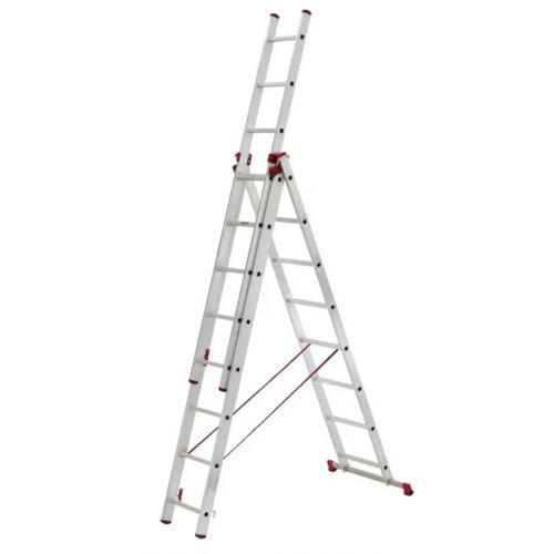 Rebrík hliníkový, HELPER, 3x7, trojdielny, univerzálny