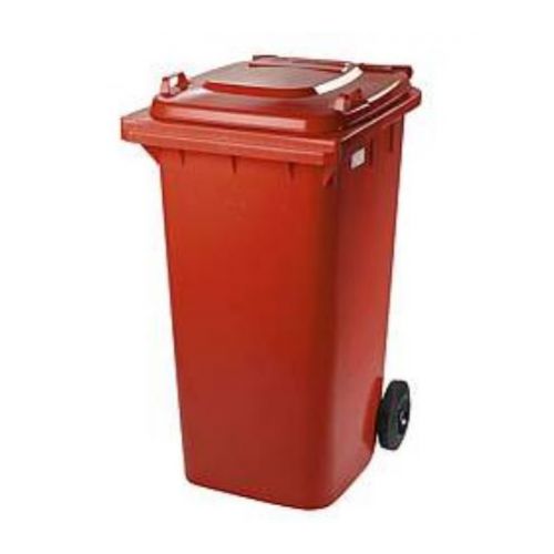 Popolnica 120L, plastová, červená
