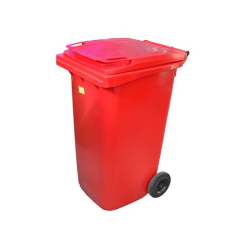 Popolnica 240 l červená, plastová, kuka