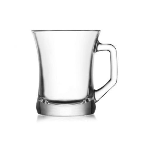 Hrnček na čaj, kávu, sklenený, 225ml, ZEN LAV, sada 6ks