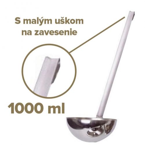 Naberačka kuchynská, nerezová, 16cm/1000ml s háčikom