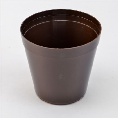Kvetináč klasický plastový, priemer 16cm, hnedý