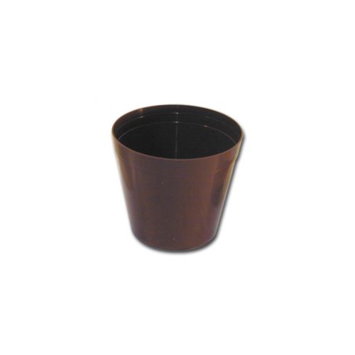 Kvetináč klasický plastový, priemer 18cm, hnedý