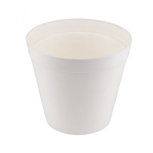 Kvetináč plastový, priemer 20cm, biely