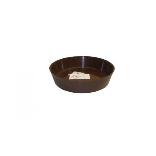 Miska pod kvetináč plastová, priemer 12cm, hnedá