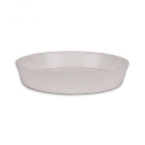 Miska pod kvetináč, plastová, priemer 18cm, biela