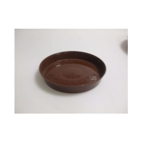 Plastová miska pod kvetináč, priemer 18cm, hnedá K36