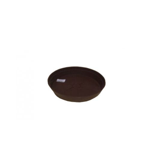 Miska pod kvetináč plastová, priemer 23,5cm, hnedá, K42