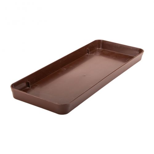 Miska pod truhlík 40 cm, hnedá