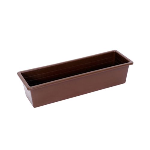 Truhlík plastový, dĺžka strany 50cm, hnedý