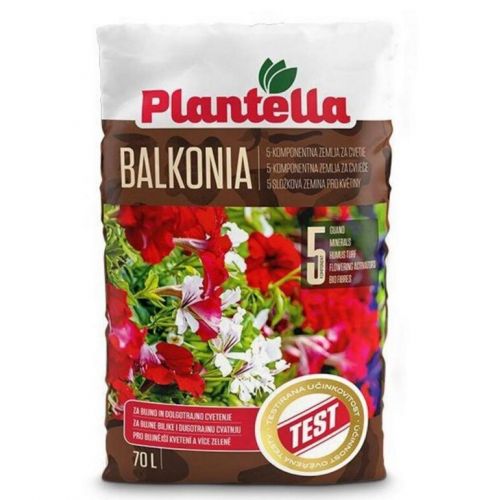 Substrát pre balkónové a izbové rastliny, 70L, BALKONIA, s guánom