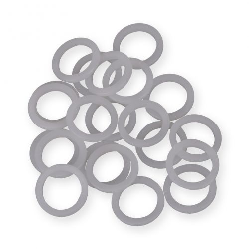 Plastový krúžok záclonový, priemer 16mm, bal. 20ks