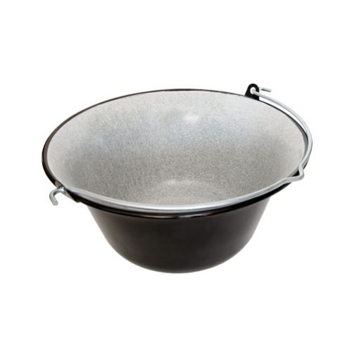 Kotlík na guláš, smaltovaný, závesný, objem 10L, čierny