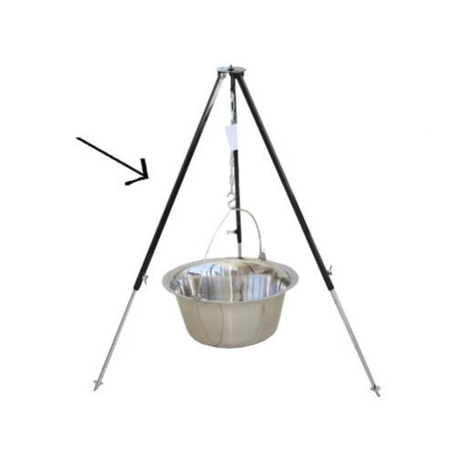 Trojnožka teleskopická s háčikom, stojan na kotlík, 115cm