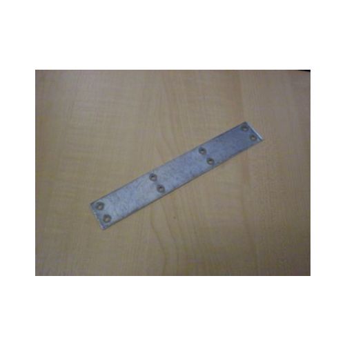 Nábytkový pliešok 200 x 30 mm, rovný, 8 dier